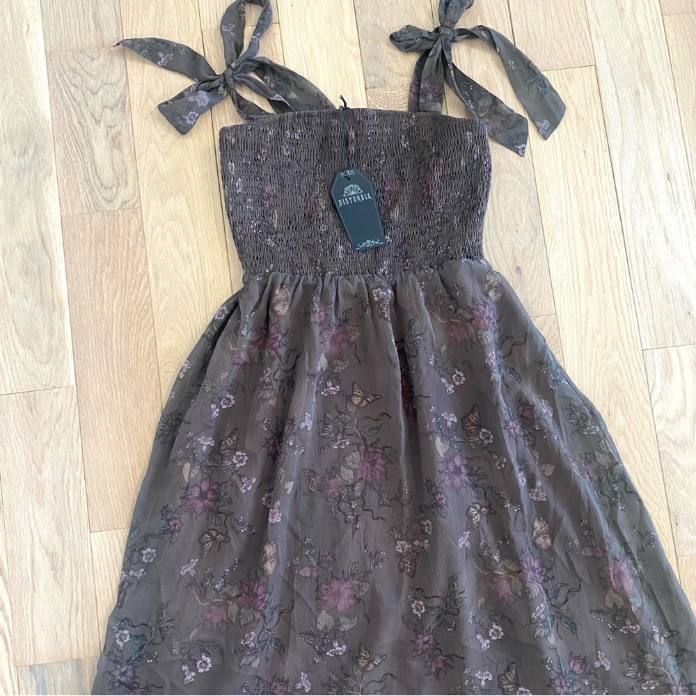Disturbia Arnora Tiered Shirred Bodice Maxi Dress - Picture 4 of 12